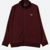 Fred Perry X BEAMS Track Jacket Maroon Front Image
