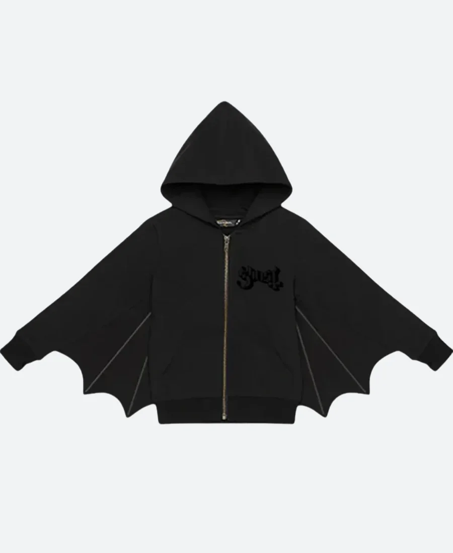 Ghost Bat Wing Hoodie Front Image