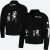 Ghostface Scream Slasher Grunge Punk Jacket Front & BAck Image