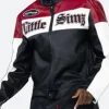 Glastonbury Festival Little Simz Leather Jacket Close Up Image
