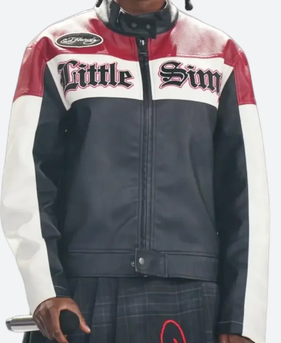 Glastonbury Festival Little Simz Leather Jacket Front Image