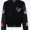 Houston Texans Black Varsity Jacket Front Image