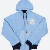Indiana Pacers 2025 Denim Hooded Jacket Front Image