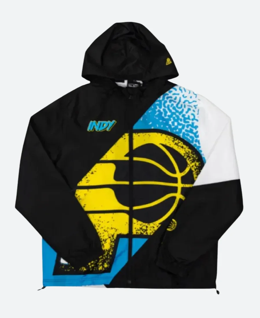 Indiana Pacers 24-25 Hooded Jacket Front Image