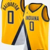 Indiana Pacers Statement Jersey Front & Back Image