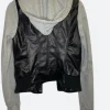 Jersey Shore Family Vacation S08 Sammi Giancola Leather Hooded Jacket Back Image