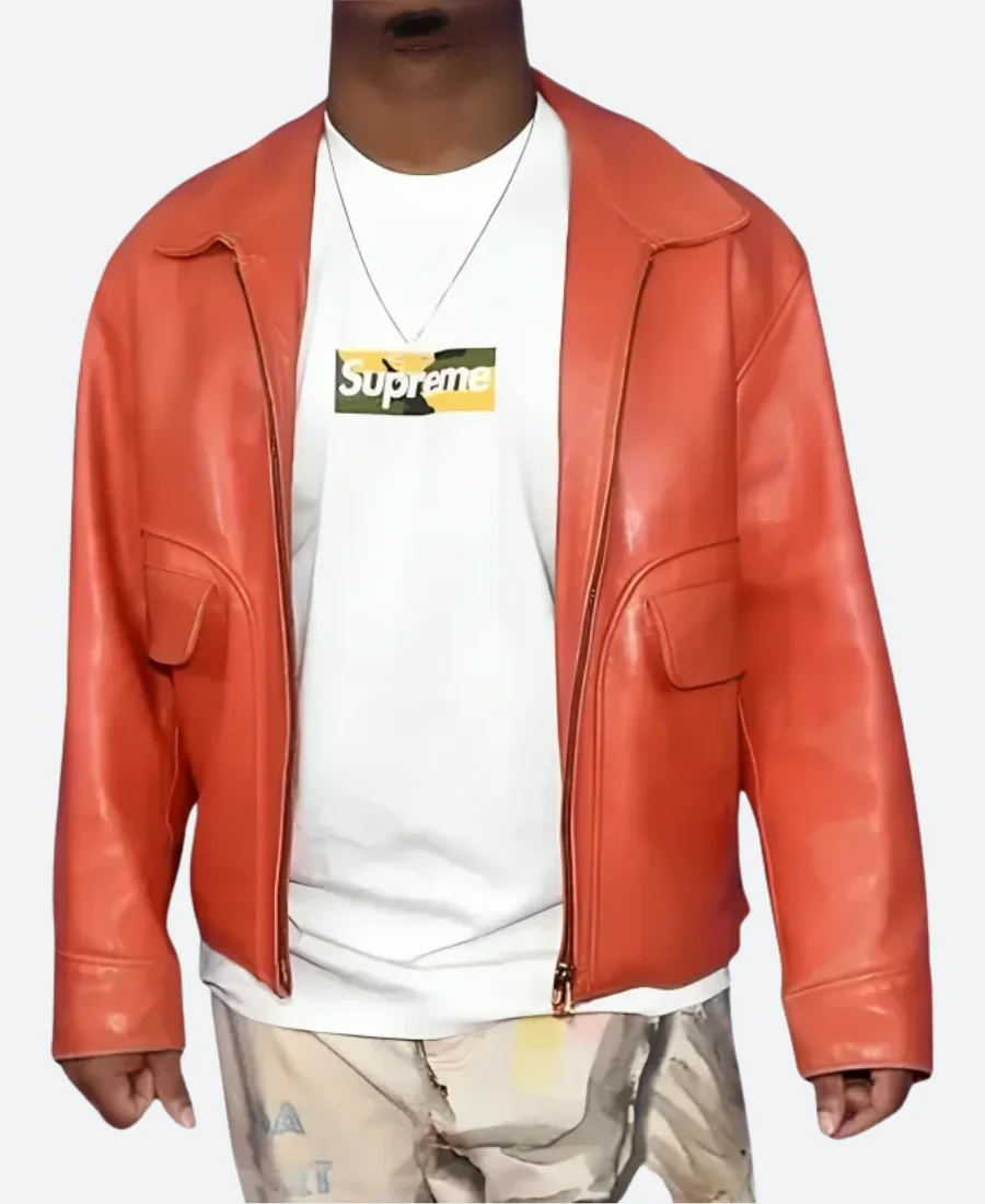 Juice Wrld Leather Jacket Front Image