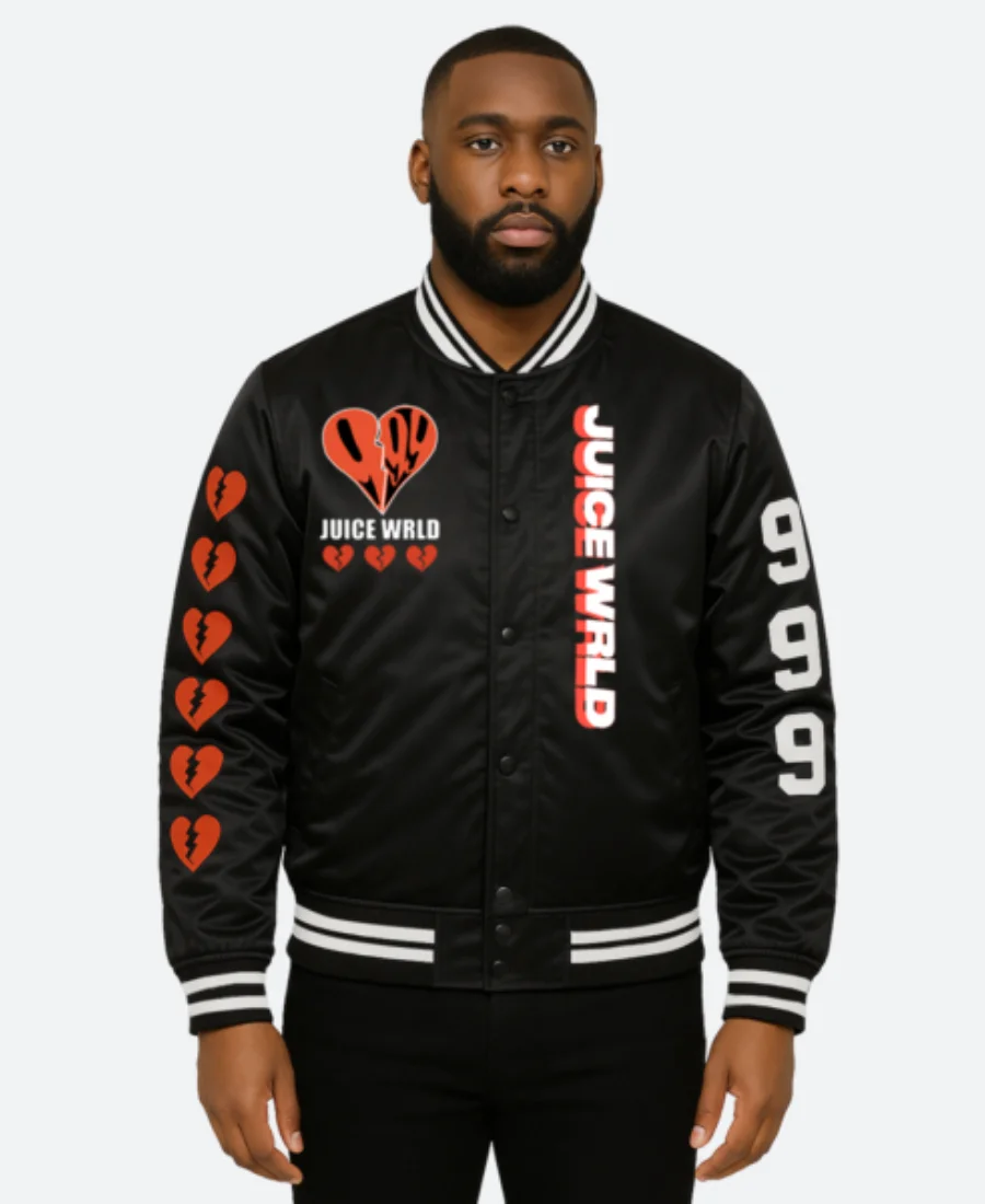 Juice Wrld Varsity Jacket Front Image