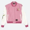 LA Dodgers Floral Pink Varsity Jacket