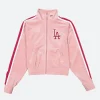 LA Dodgers Pink Track Jacket Front Image