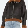 Law and Order Organized Crime Jet Slootmaekers Leather Jacket Back Image