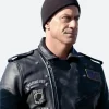 Law and Order Organized Crime S03 Elliot Stabler Black Leather Jacket Actor Image