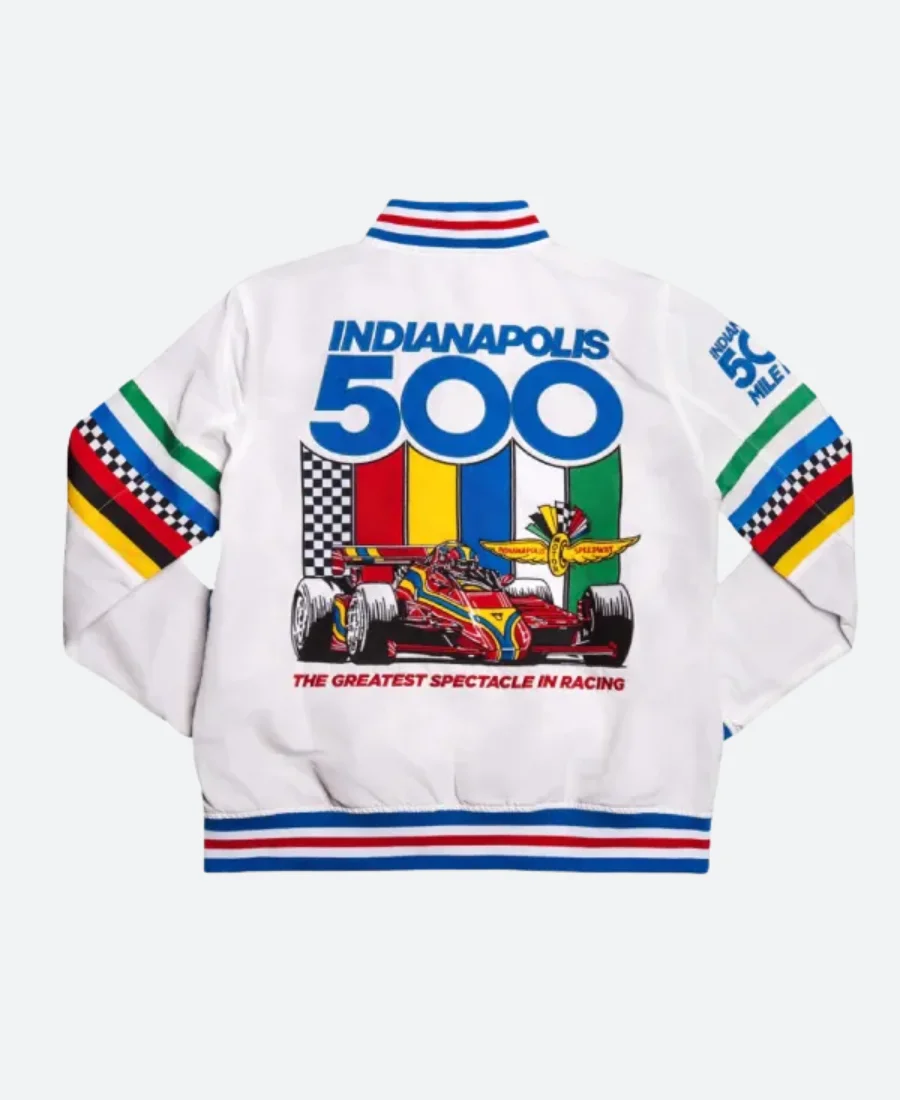 Lexie Hull Indianapolis 500 Varsity Jacket Back Image