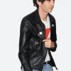 Matty Healy LA 2025 Leather Jacket Close Image