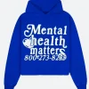 Mental Health Matters Hoodie Blue Image