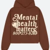 Mental Health Matters Hoodie Brown Image