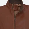 Narcos S01 Steve Murphy Leather Jacket Collar Zoom Image