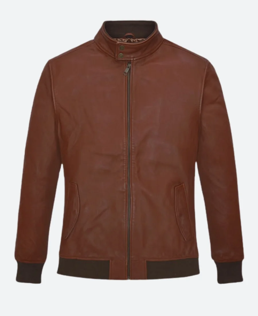 Narcos S01 Steve Murphy Leather Jacket Front Image
