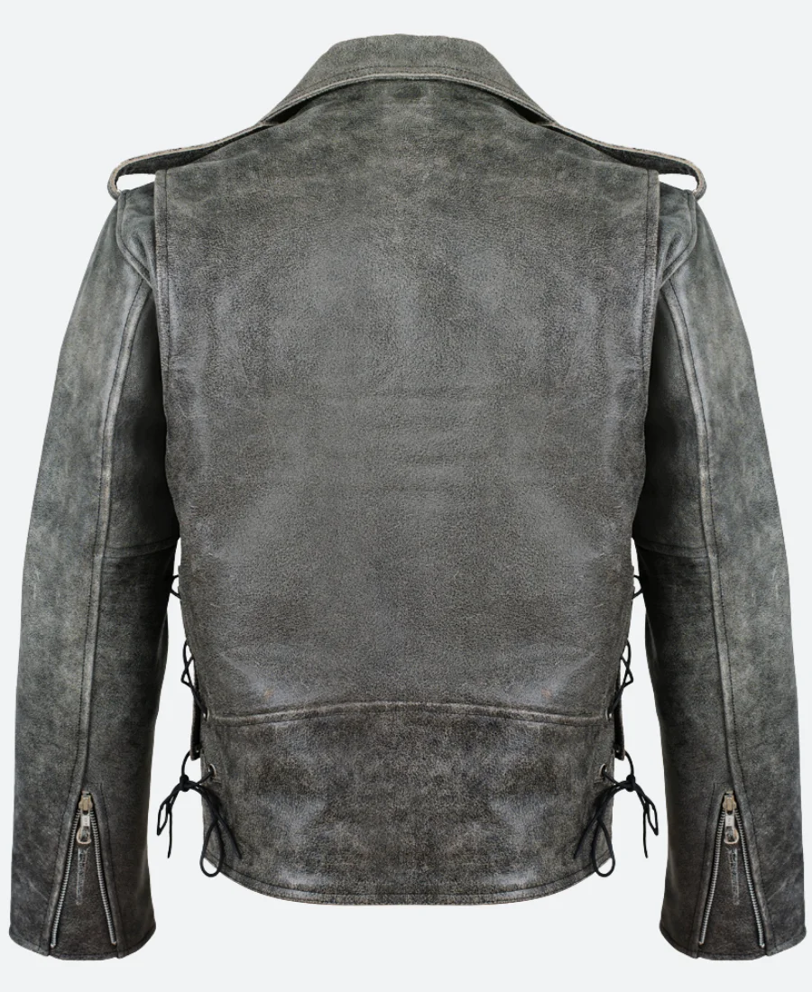 Neighbours Mike Young Leather Jacket Back Image