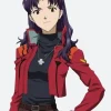 Neon Genesis Evangelion Misato Katsuragi Leather Jacket Fron t Image