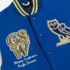 OVO X Golden State Warriors Varsity Jacket COllar Image