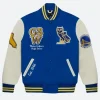 OVO X Golden State Warriors Varsity Jacket COllar Image