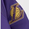 OVO X LA Lakers Varsity Jacket Patch Image