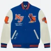 OVO X NY Knicks Varsity Jacket Front Image