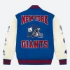 OVO X New York Giants Varsity Jacket Back Image