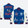 OVO X New York Giants Varsity Jacket Front & Back Image
