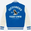 OVO X Same City Same Friends Varsity Jacket Back Image