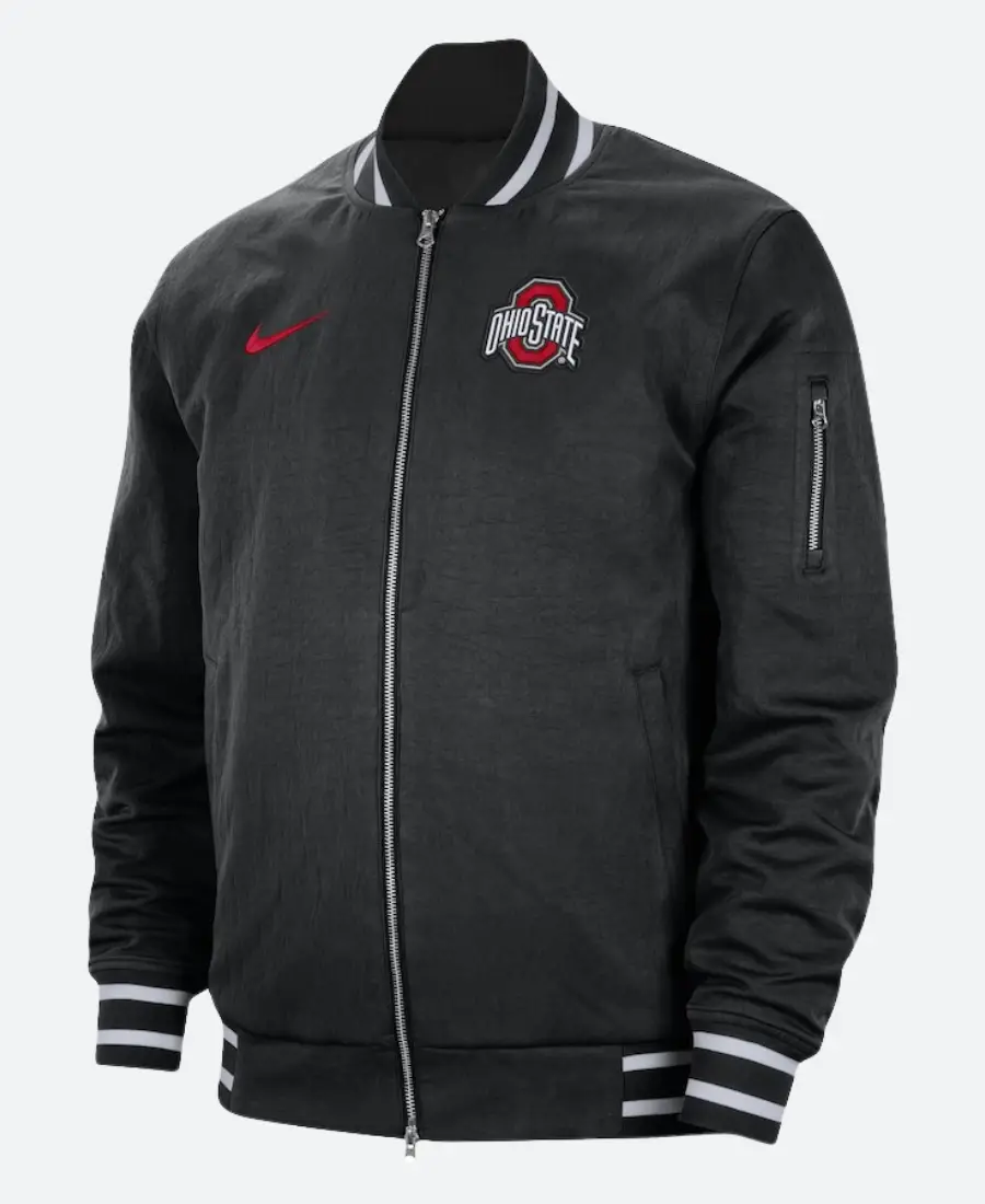 Ohio State Buckeyes Black Bomber Jacket
