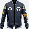 One Piece Zoro Egghead Leather Varsity Jacket Front Image