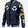One Piece Zoro Egghead Leather Varsity Jacket Side Image