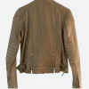One Tree Hill S07 Quinn James Leather Jacket Back Image