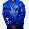Orlando Magic Leather Jacket Front Image