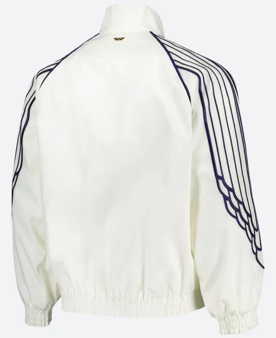PSG X Jordan Wings White Anthem Jacket BAck Image