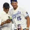 Patrick Mahomes KC Royals 15 White Jersey Front Image