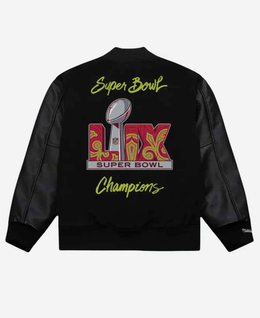 Philadelphia Eagles Super Bowl Varsity Jacket Back Image
