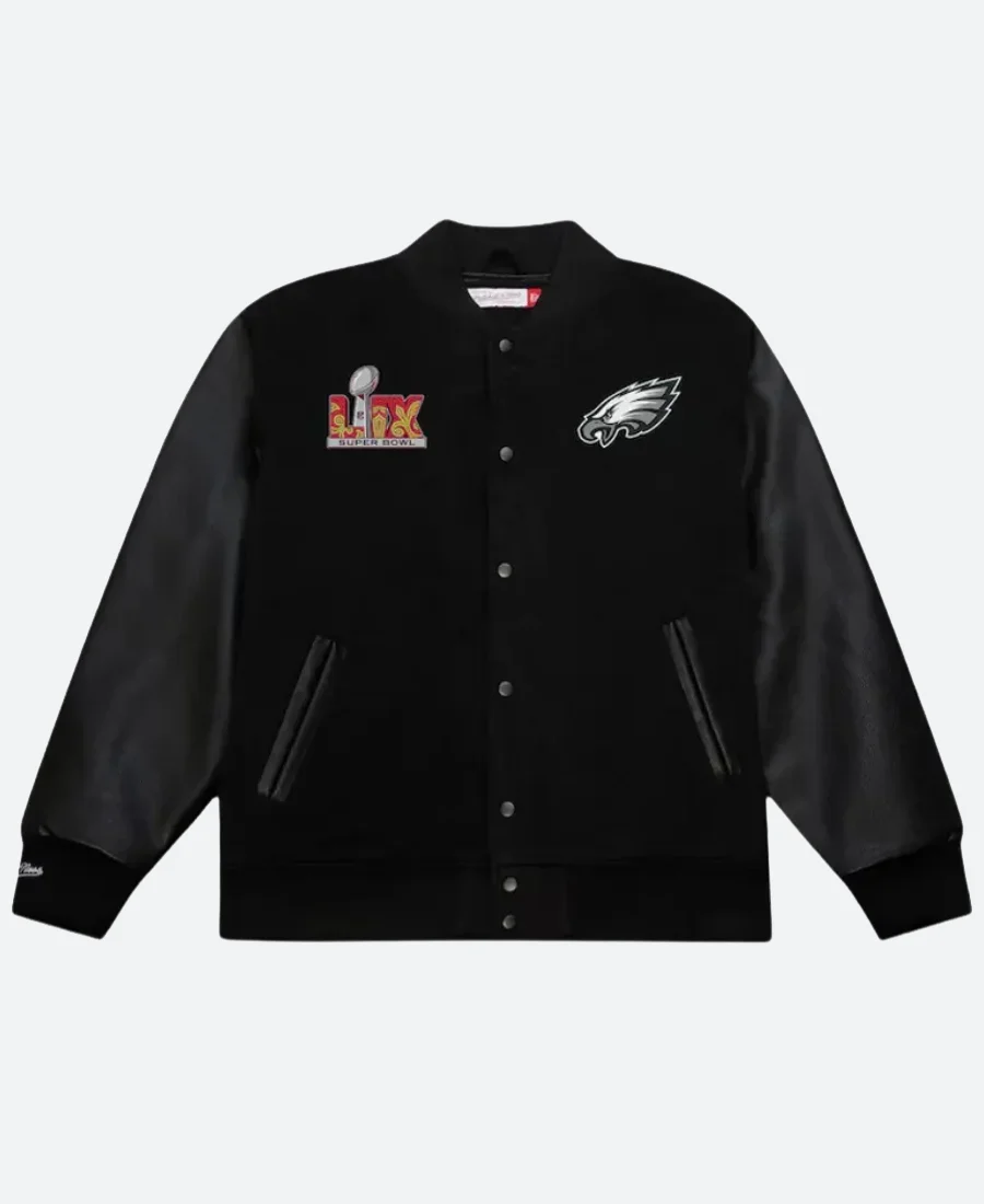 Philadelphia Eagles Super Bowl Varsity Jacket Front Image