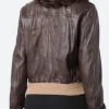 Poker Face Charlie Cale Leather Jacket Back Image