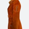 Poker Face Charlie Cale Suede Leather Coat