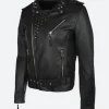 Poker Face Ruby Ruin Leather Jacket