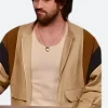 Press Junket Aaron Taylor Bomber Jacket