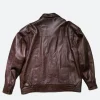 Pushers S01 Craig Dawkins Leather Jacket Back Image