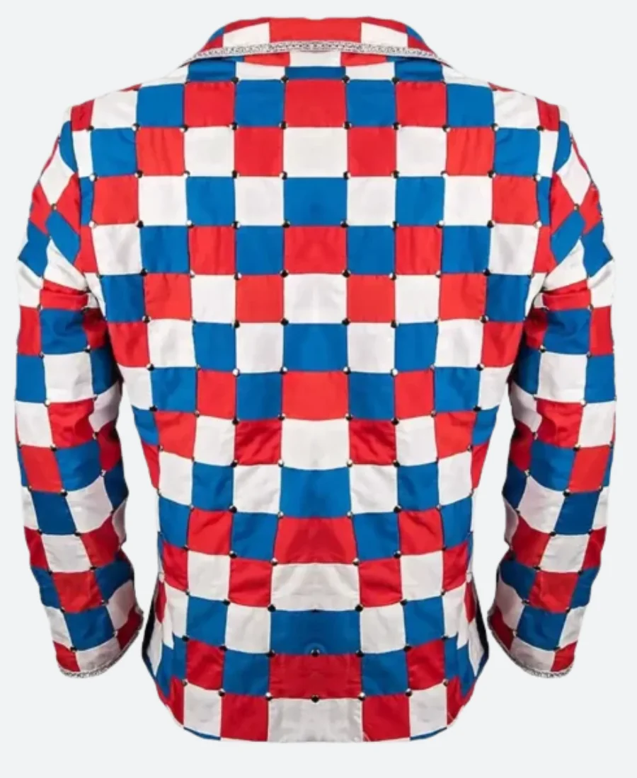 Rocketman Elton John Checked Blazer Back Image