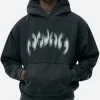 STWD Black Oversized Hoodie