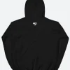 SUPERMAN 2025 Fortress of Solitude Black Hoodie Back Image