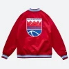 Sacramento Kings Red Varsity Jacket Back Image