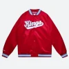 Sacramento Kings Red Varsity Jacket Front Image